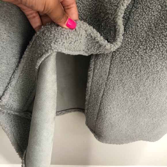 H&M 2020 SHEARLING TEDDY BEAR 🧸 SHACKET - Picture 13 of 16